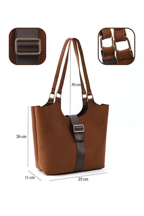Cognac Snap Crossbody