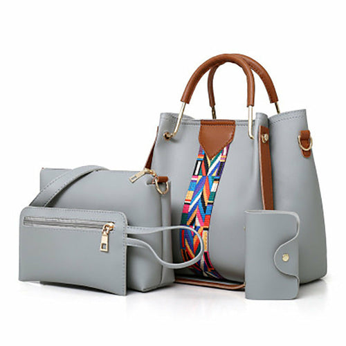 Contraste Four-Piece Handbag Set