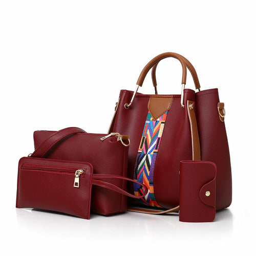 Contraste Four-Piece Handbag Set