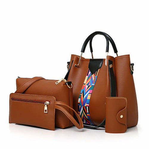 Contraste Four-Piece Handbag Set