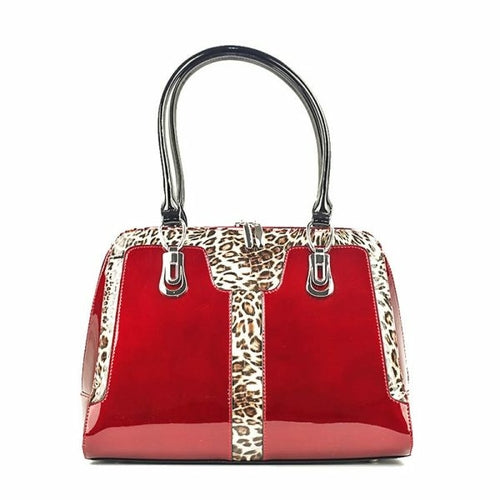 Diana Signature Tote – Red Leopard