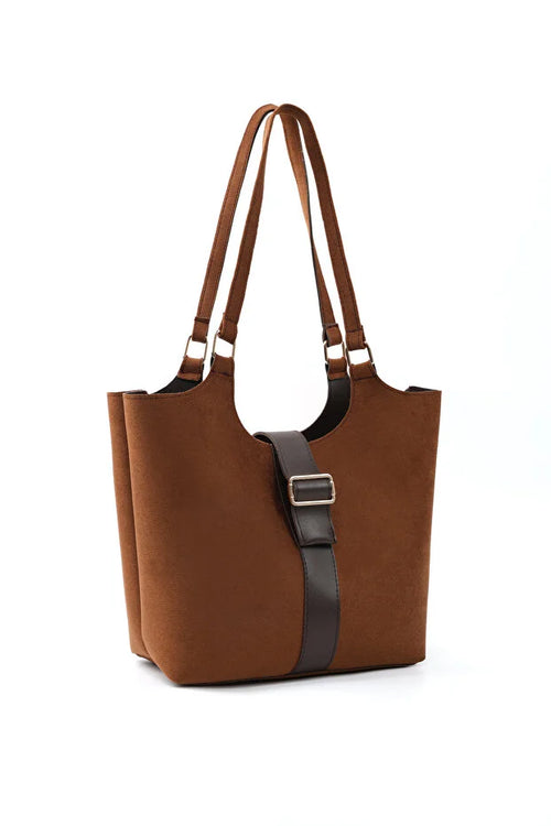 Cognac Snap Crossbody