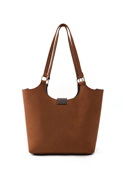 Cognac Snap Crossbody