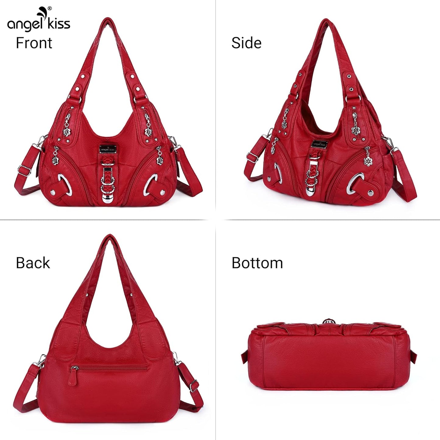 Angelkiss Hobo Purses and Handbags for Women Satchel Handbag Women Purses Large Daily Shoulder Bags | Purses